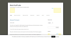 Desktop Screenshot of blackstufflabs.com